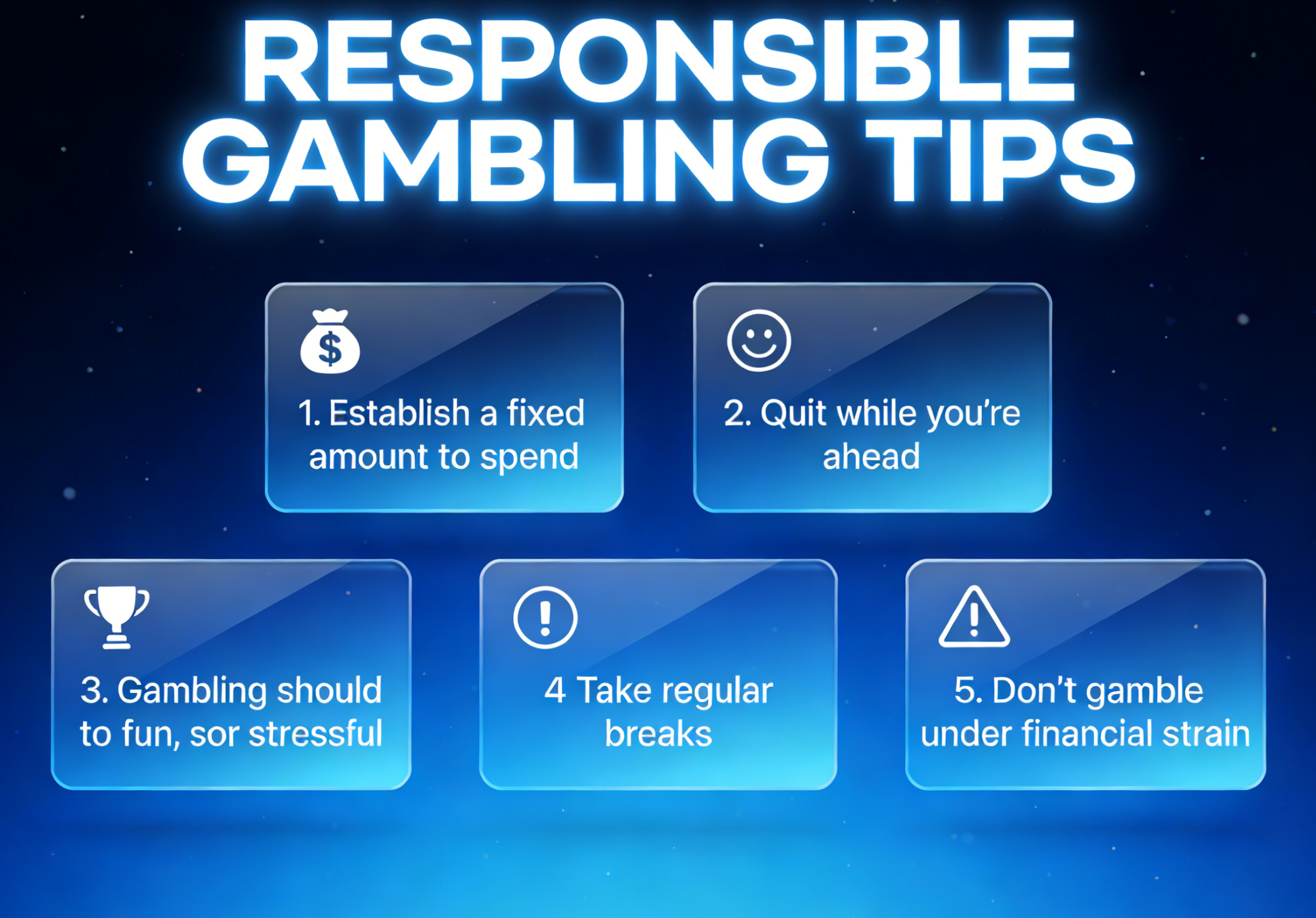 responsible gambling tips